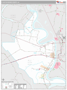 West Baton Rouge Parish (County), LA Digital Map Premium Style